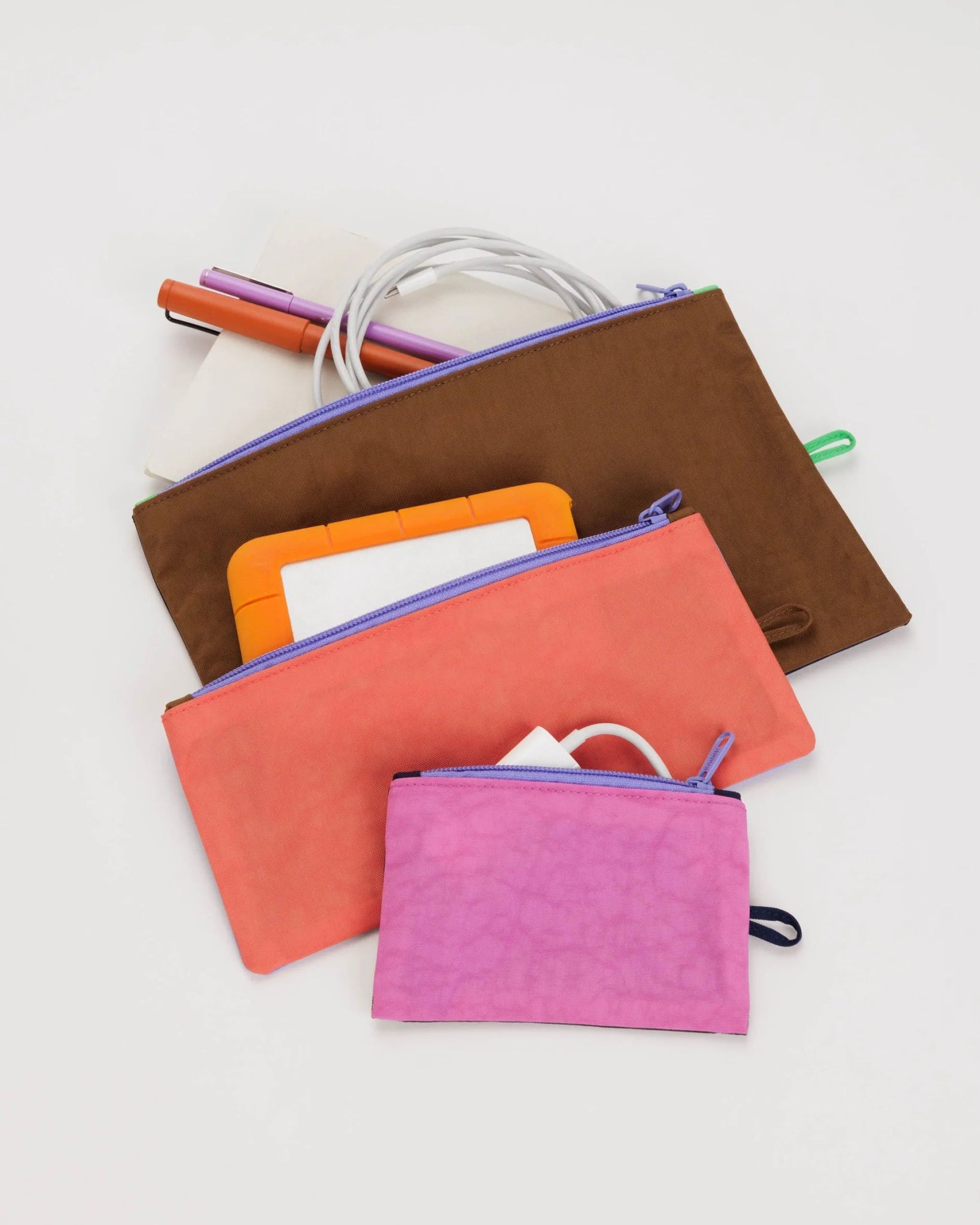 BAGGU Flat Pouch Set | Night Lights