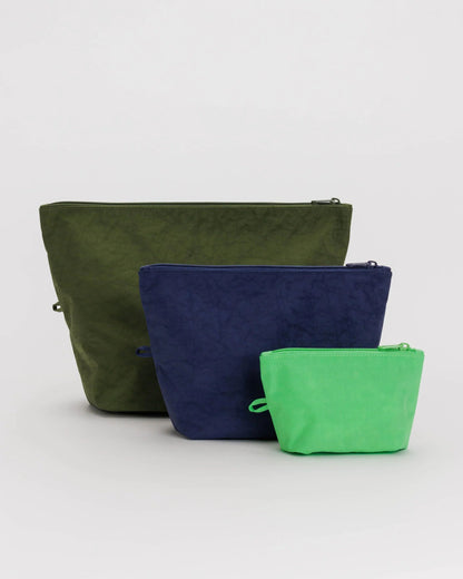 BAGGU Go Pouch Set | Marine make up pouch Baggu   