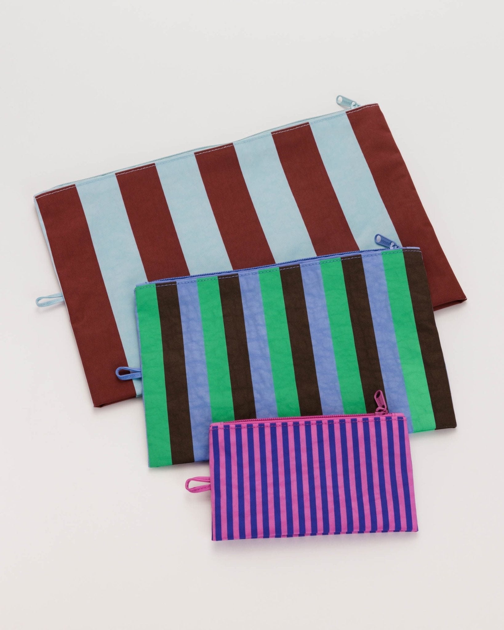 BAGGU Go Pouch Set - Vacation Stripe Mix