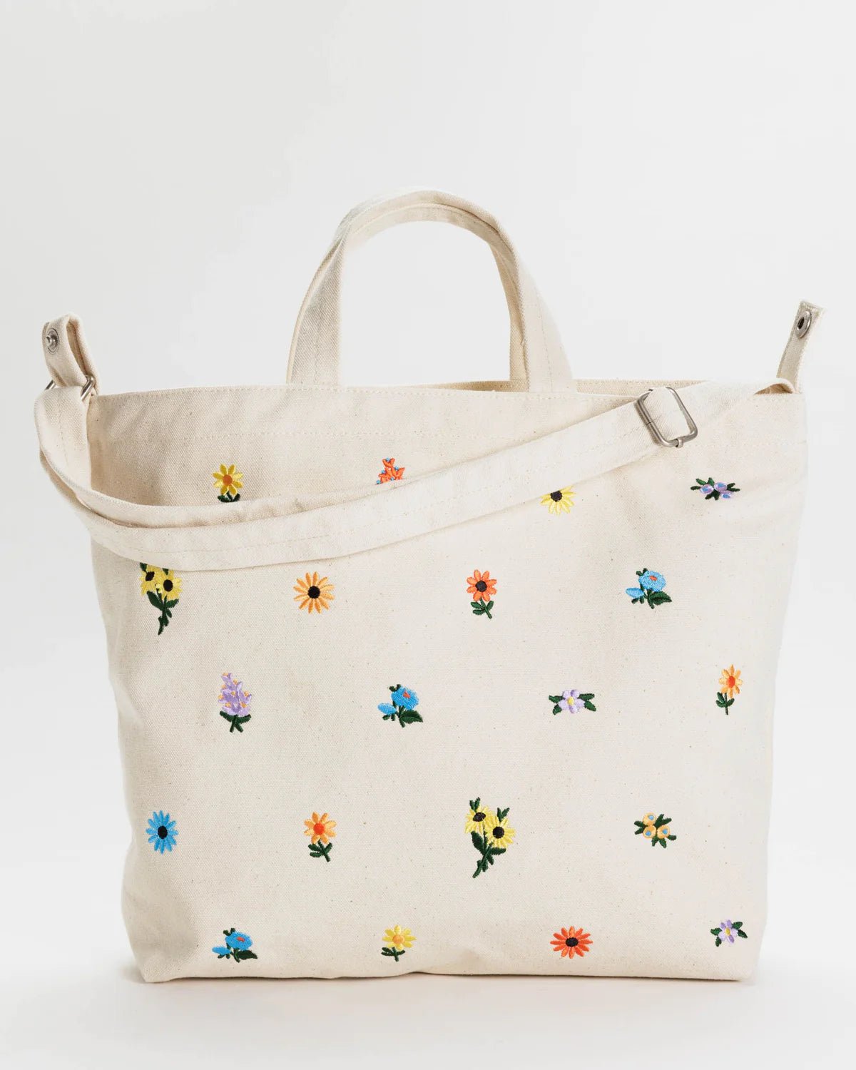 BAGGU | Horizontal Zip Duck Bag Embroidered Ditsy Floral