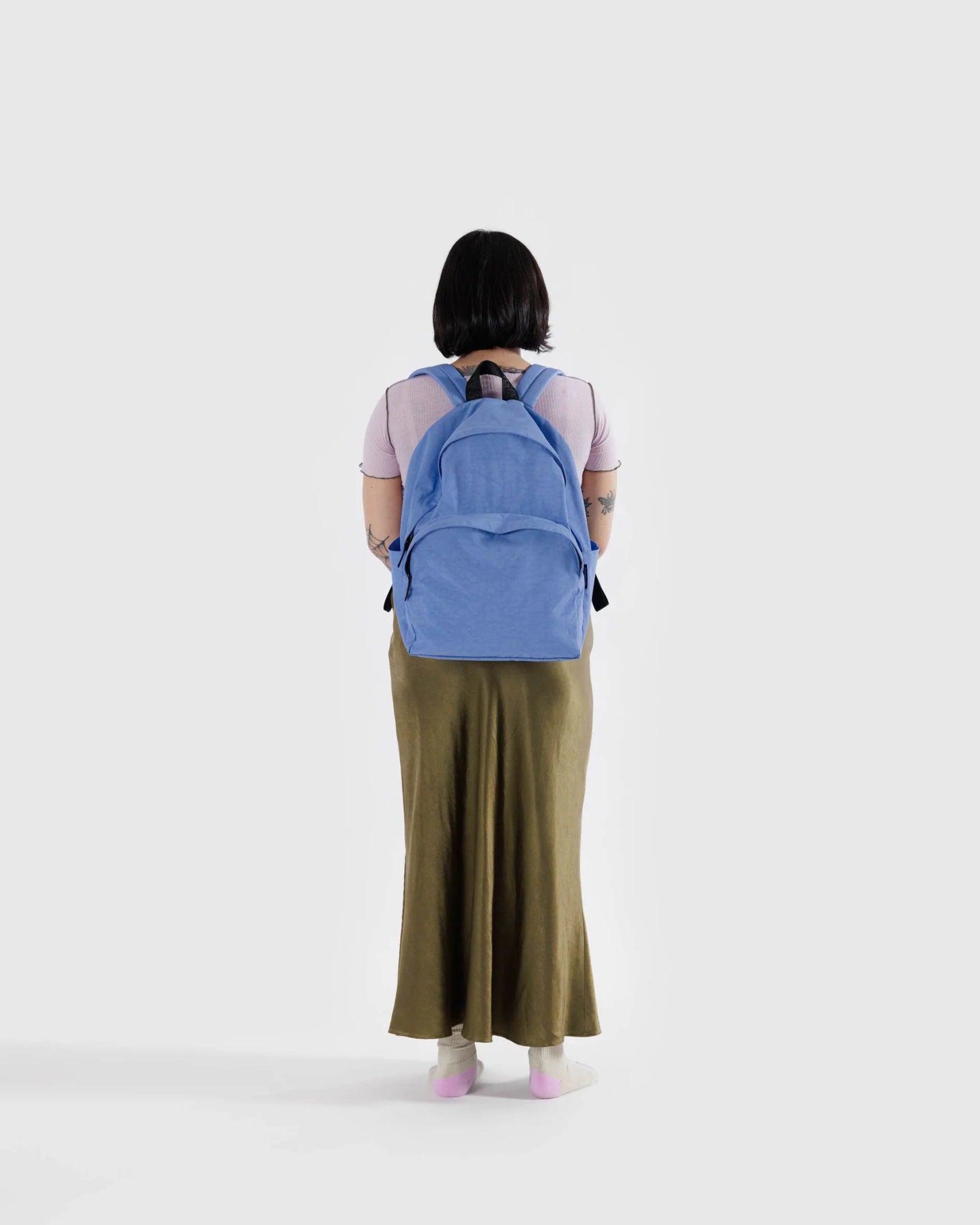 BAGGU Large Nylon Backpack - Pansy Blue