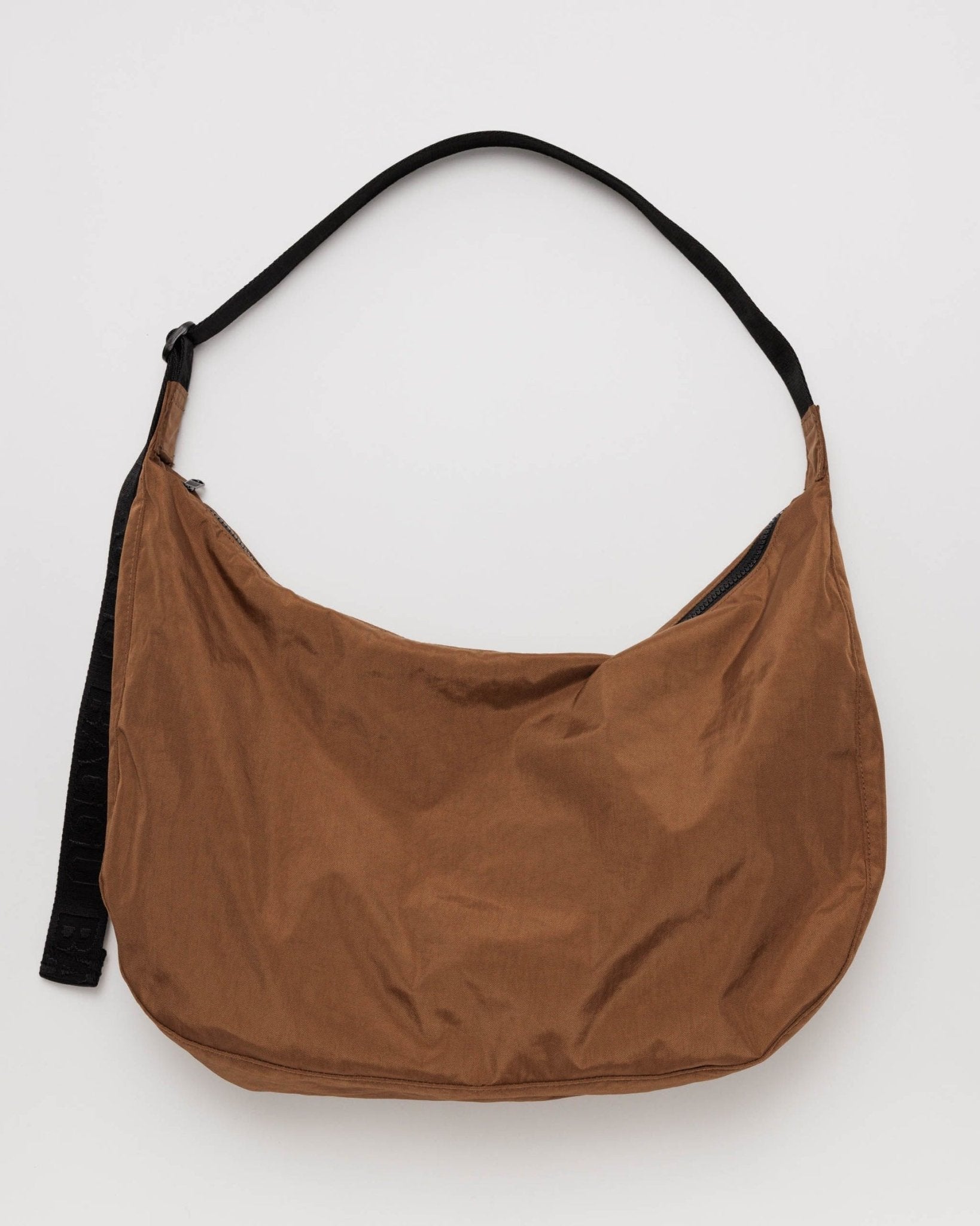 BAGGU Large Nylon Crescent Bag - Brown