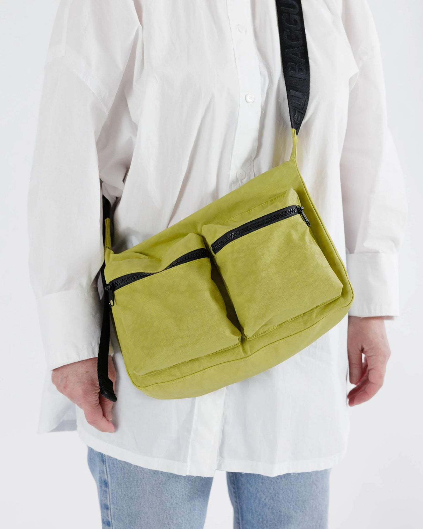 BAGGU Medium Cargo Crossbody - Lemongrass - Preston Apothecary