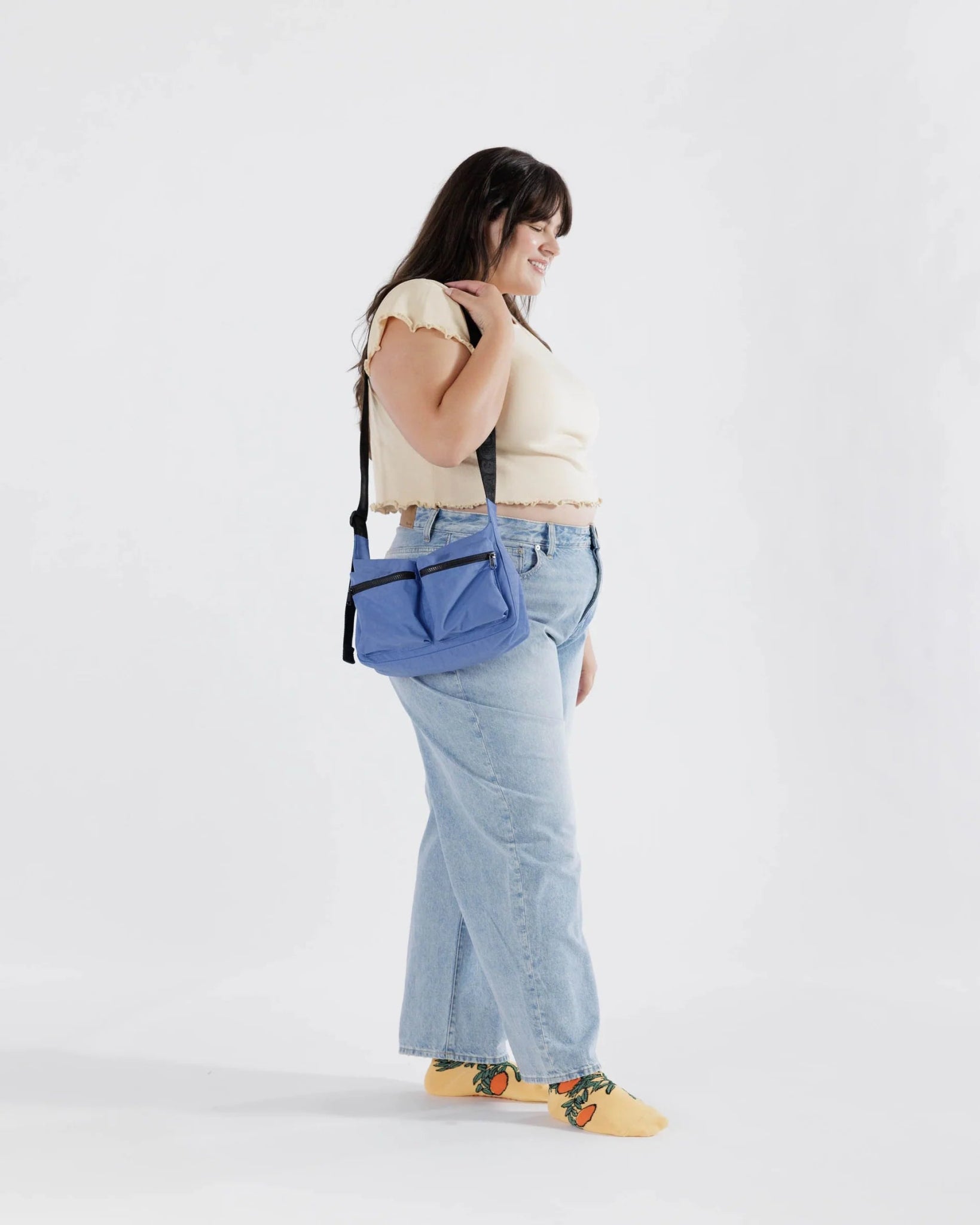 BAGGU Medium Cargo Crossbody - Pansy Blue