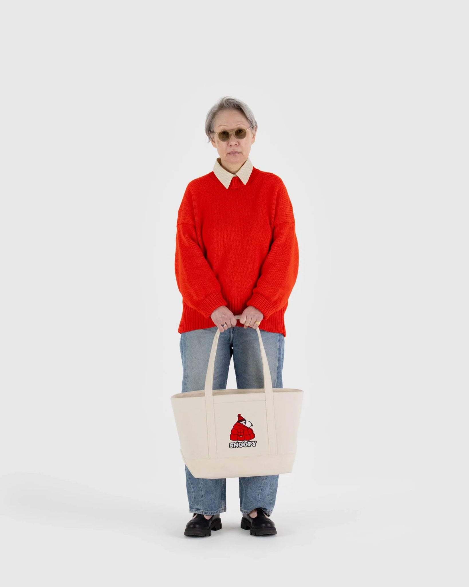 BAGGU Medium Heavyweight Canvas Tote - Snoopy