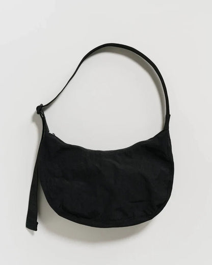 BAGGU Medium Nylon Crescent Bag - Black - Preston Apothecary