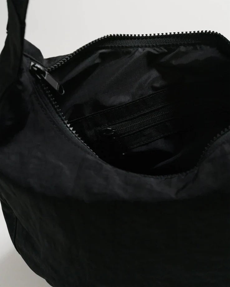 BAGGU Medium Nylon Crescent Bag - Black - Preston ApothecaryBaggu