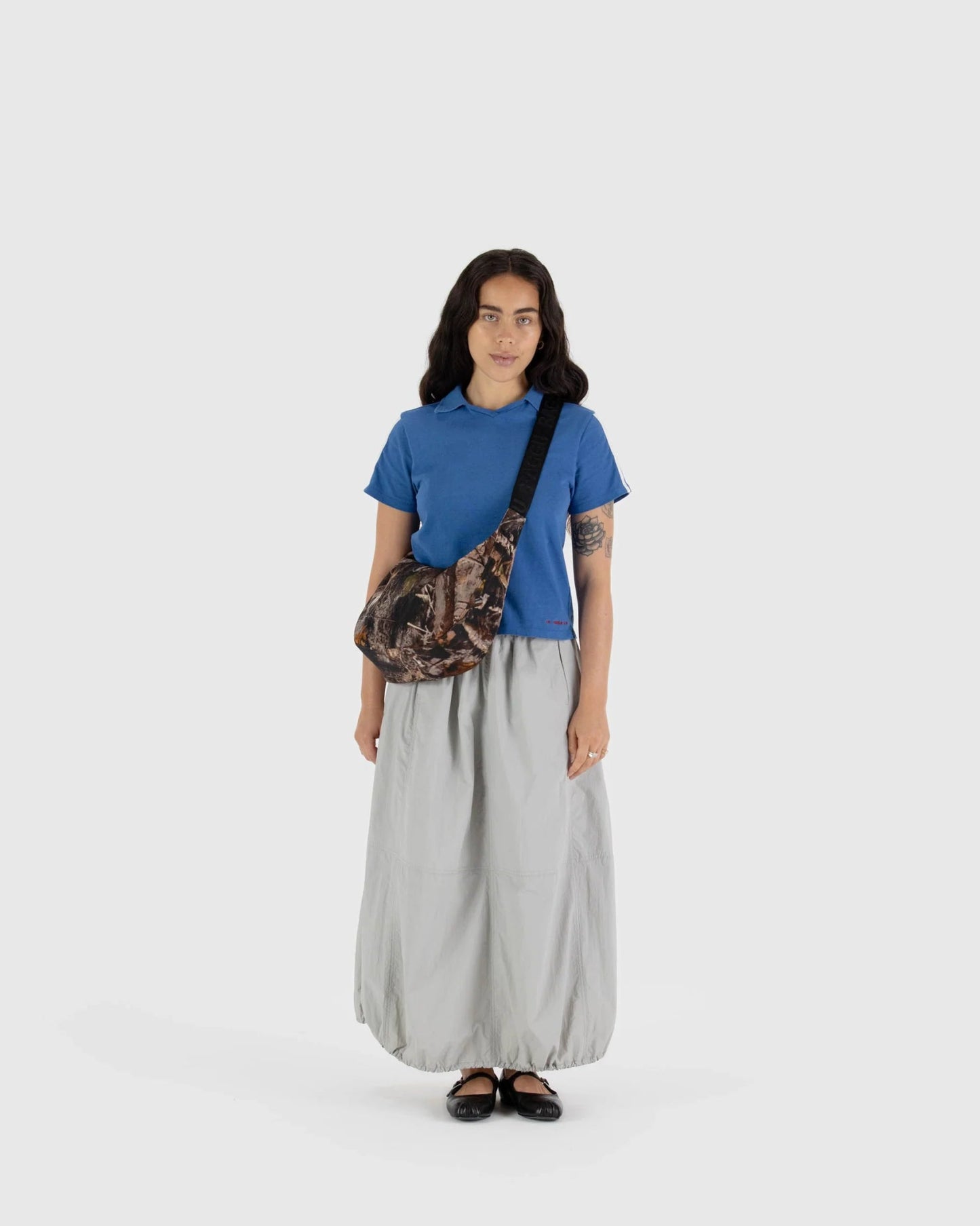 BAGGU | Medium Nylon Crescent Photo Forest Bag Baggu   