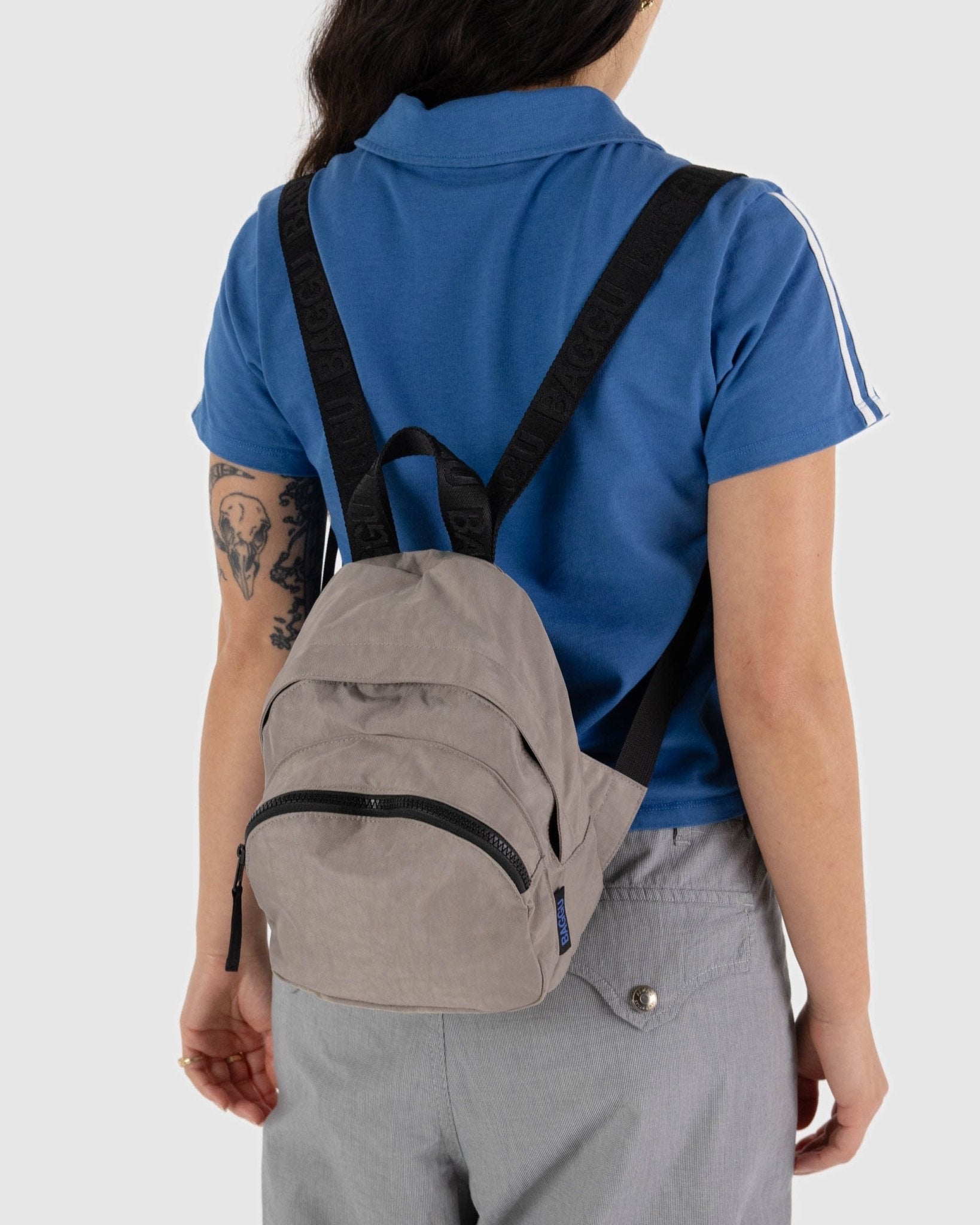 BAGGU Mini Nylon Backpack - Dove