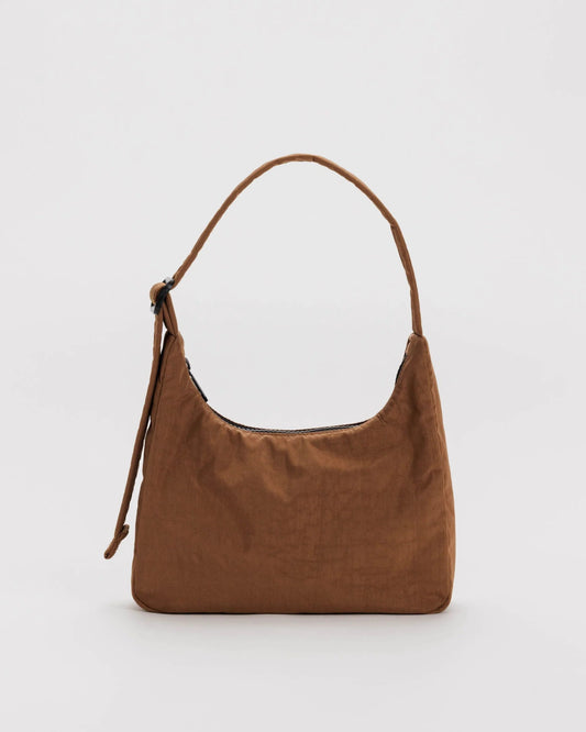BAGGU Mini Nylon shoulder bag - Brown - Preston ApothecaryBaggu