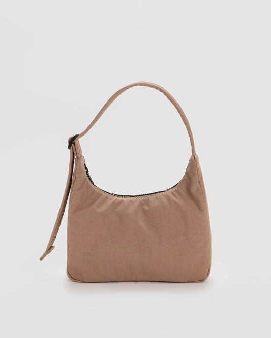 BAGGU Mini Nylon shoulder bag - Cocoa - Preston Apothecary