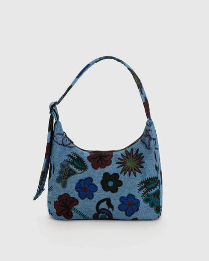 BagguBAGGU Mini Nylon shoulder bag - Digital Denim BirdsPreston Apothecary