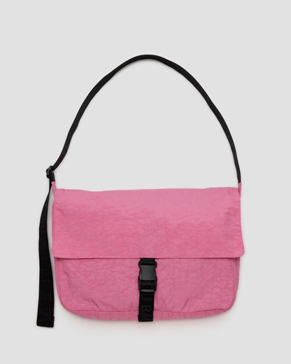 BAGGU Nylon Messenger Bag - Azalea Pink - Preston ApothecaryBaggu
