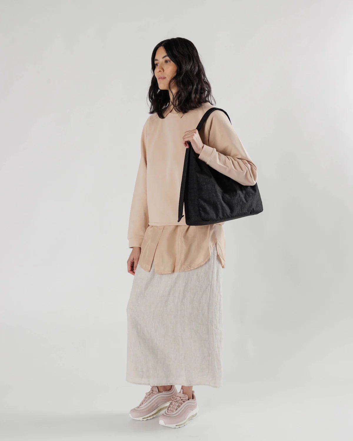 BAGGU Nylon Shoulder Bag - Black