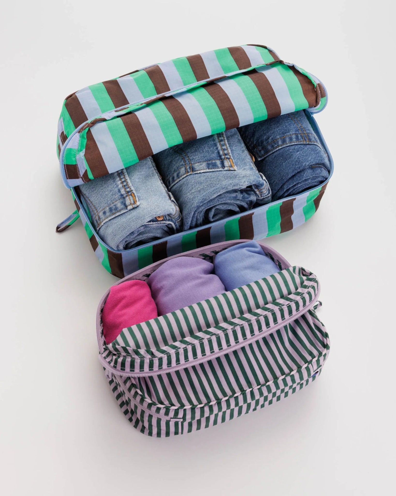 BAGGU Packing Cube Set - Vacation Stripe Mix Homeware Baggu   