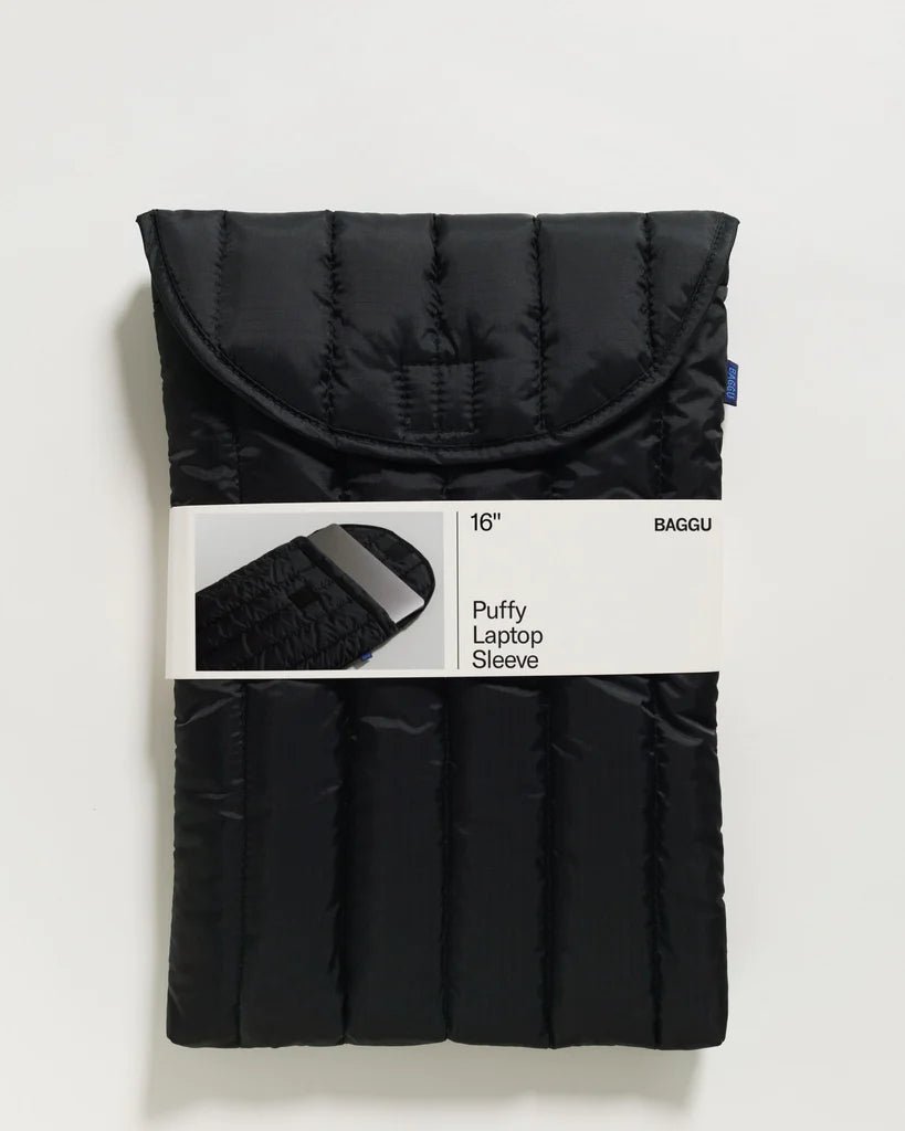 BAGGU Puffy Laptop Sleeve  Black 16"