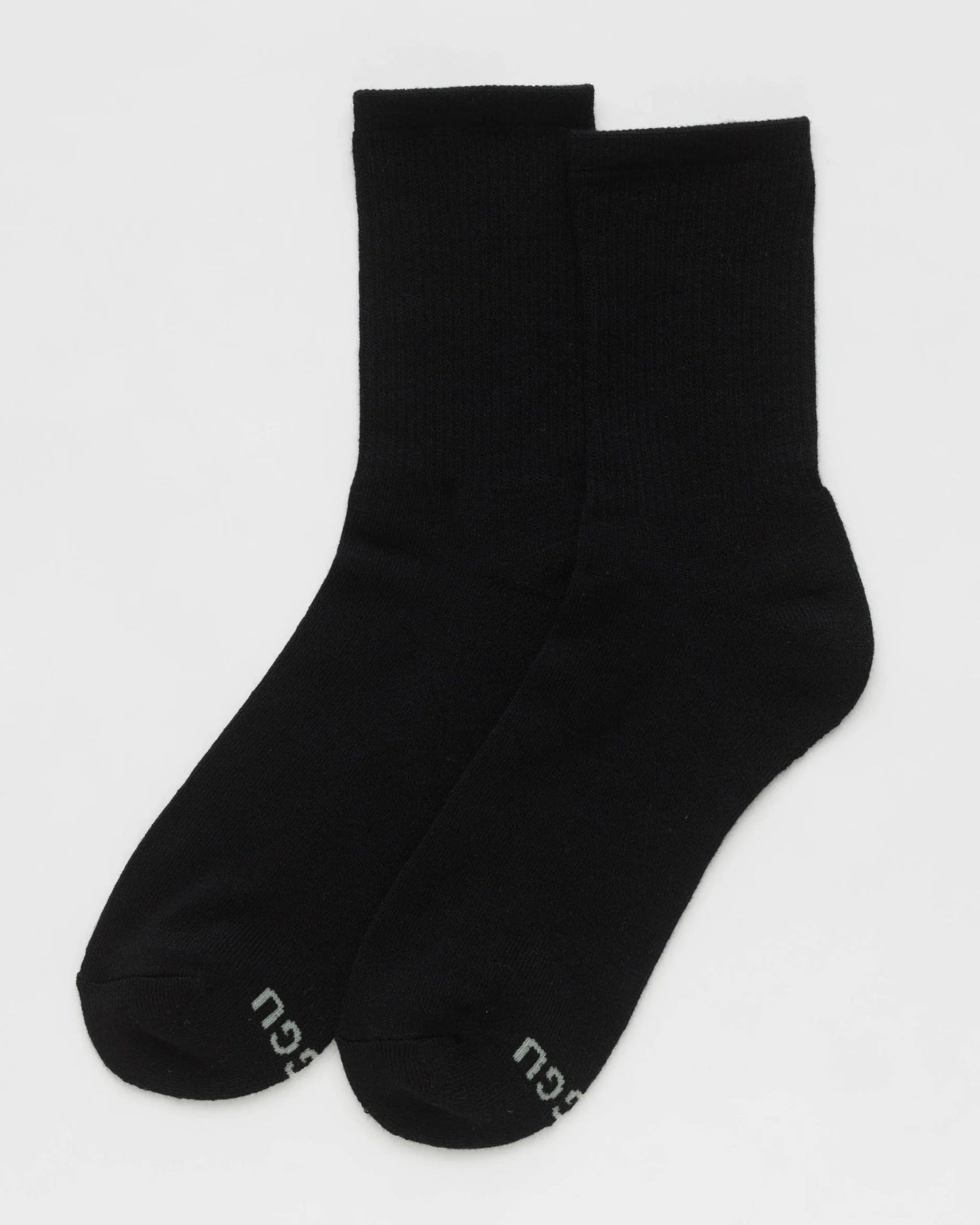 BAGGU Ribbed Sock -| Black Large