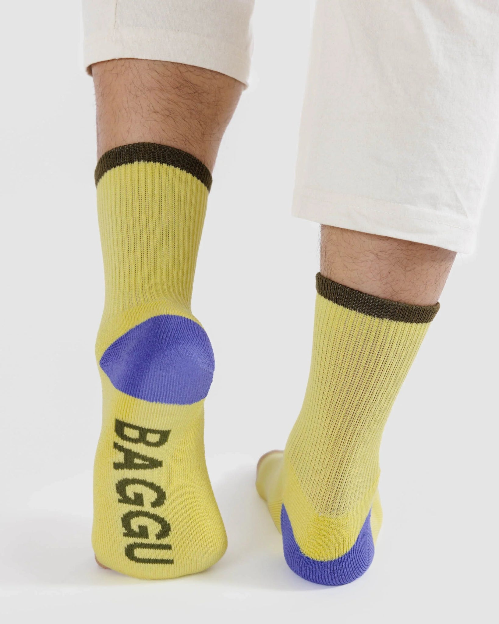 BAGGU Ribbed Sock - Lemon Curd Mix