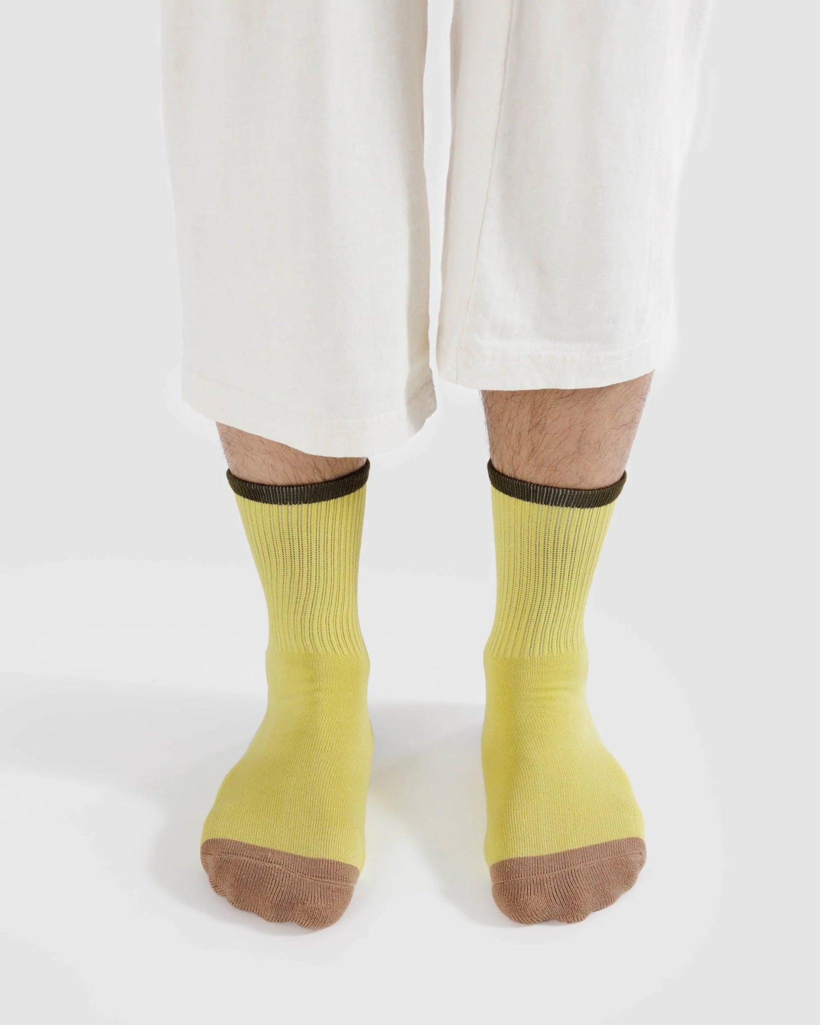 BAGGU Ribbed Sock - Lemon Curd Mix