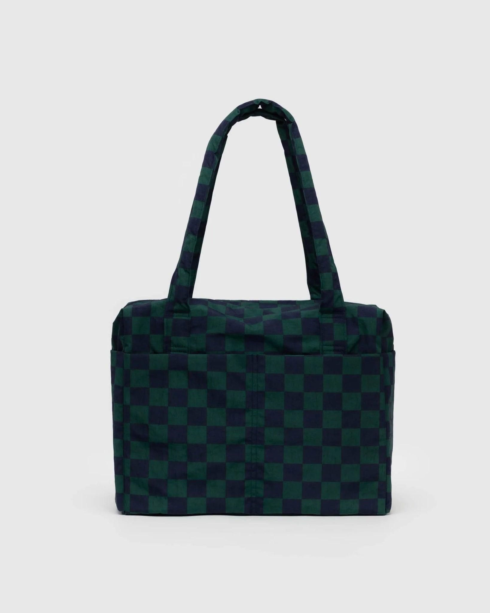 BAGGU | Small Cloud Carry On Navy Green Check Bag Baggu   