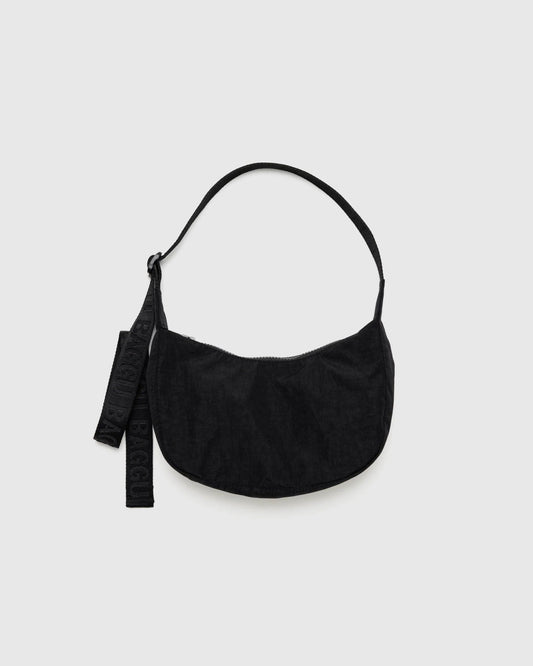 BAGGU Small Nylon Crescent Bag - Black Spring - Preston Apothecary