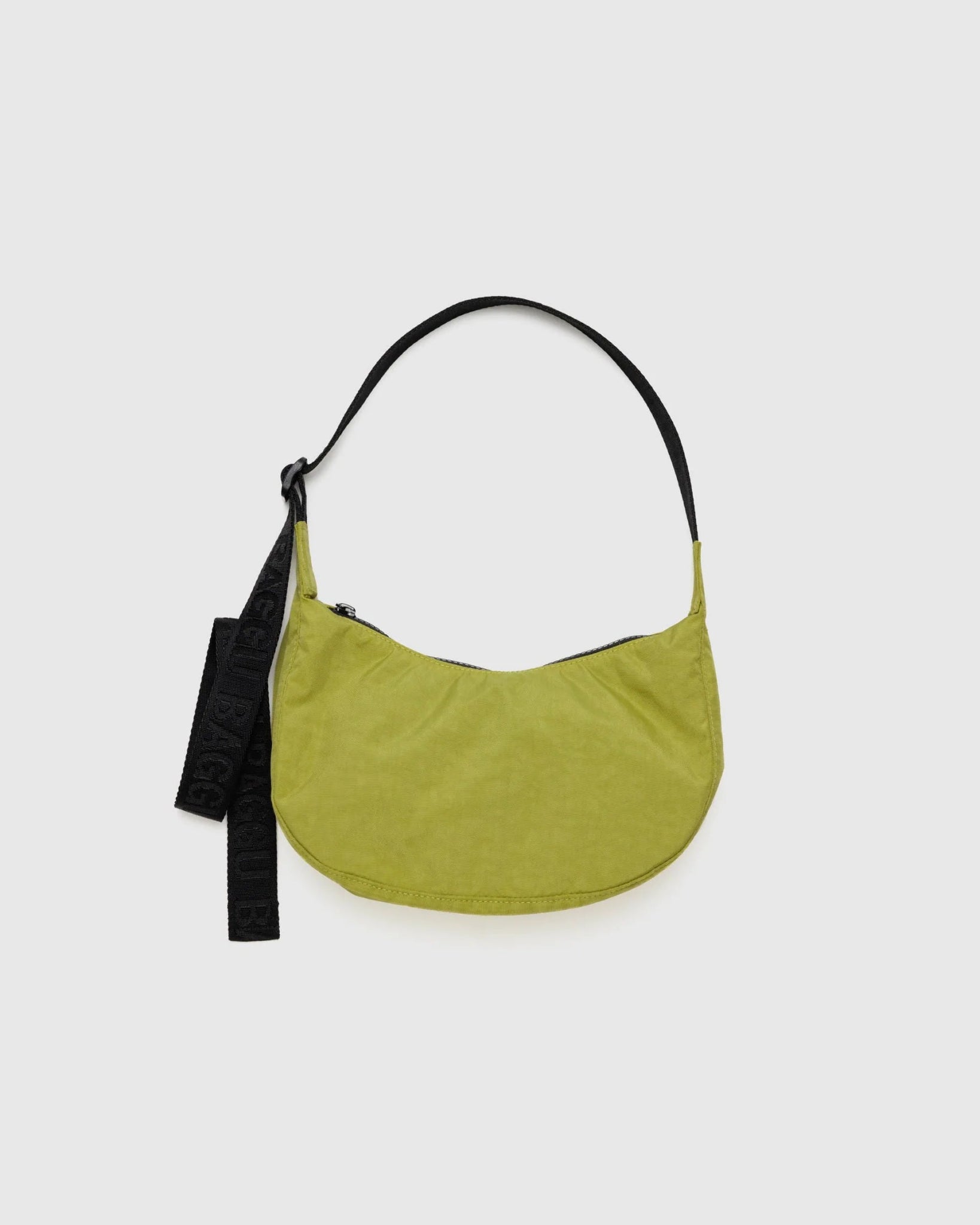 BAGGU Small Nylon Crescent Bag - Lemongrass