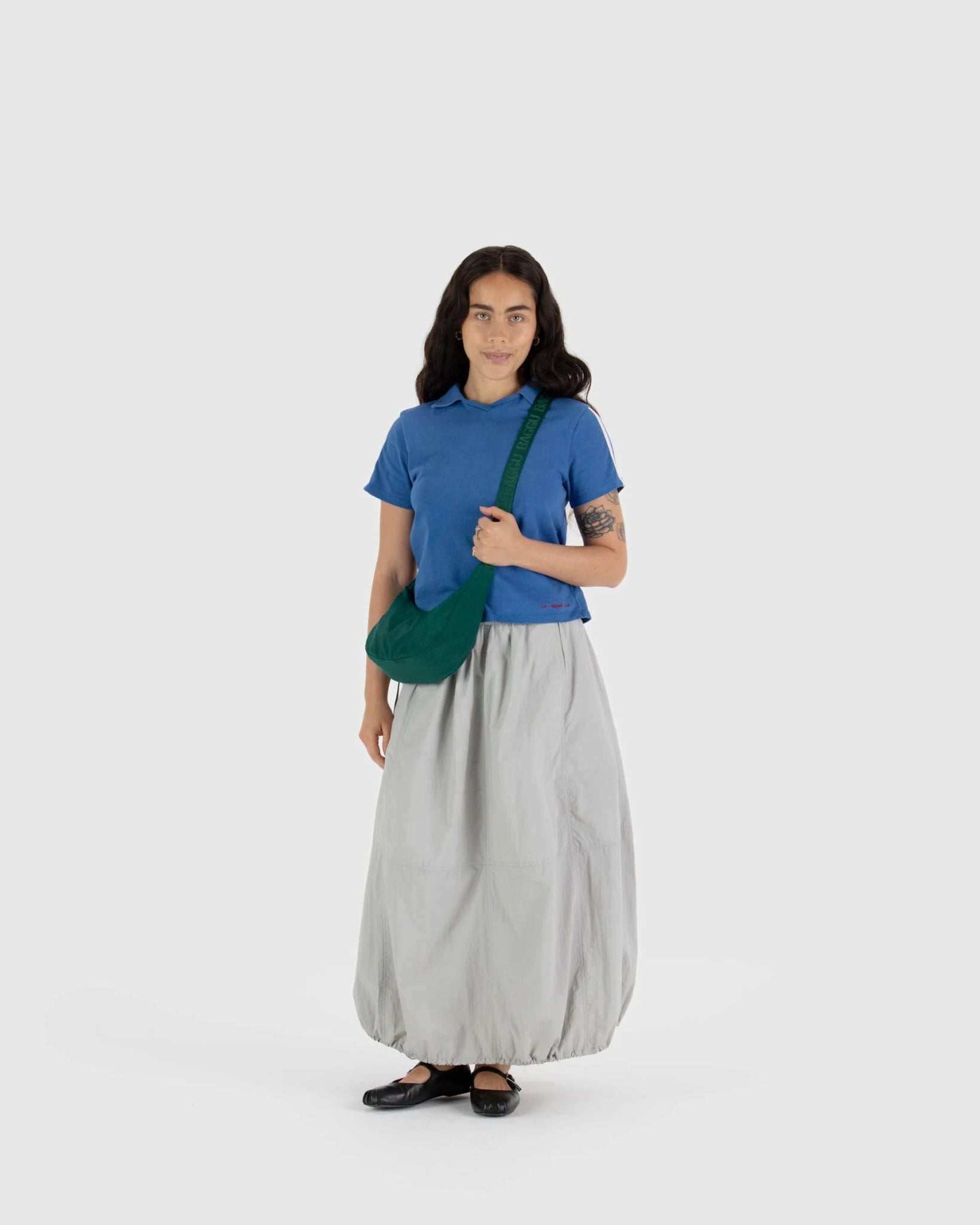 BAGGU | Small Nylon Crescent Bag Cypress