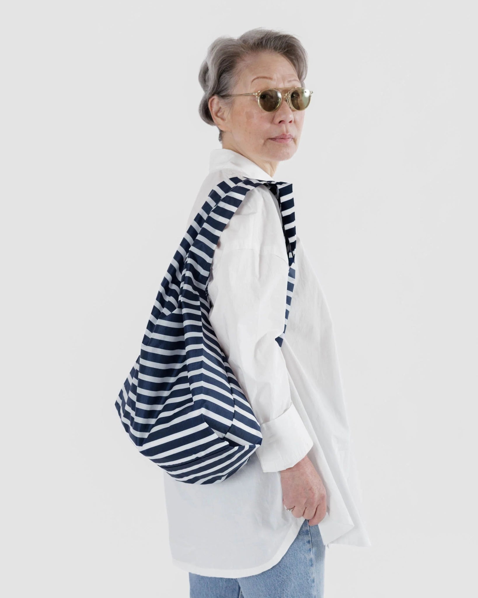 BAGGU Standard Baggu - Navy Stripe