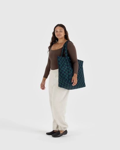 BAGGU - Travel Cloud Bag | Navy Green Check Bag Baggu   