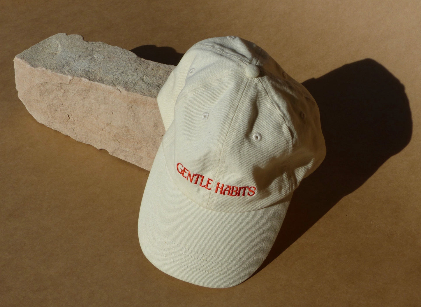 GENTLE HABITS | Positive Outcomes Cap - Cream/Red hat GENTLE HABITS   