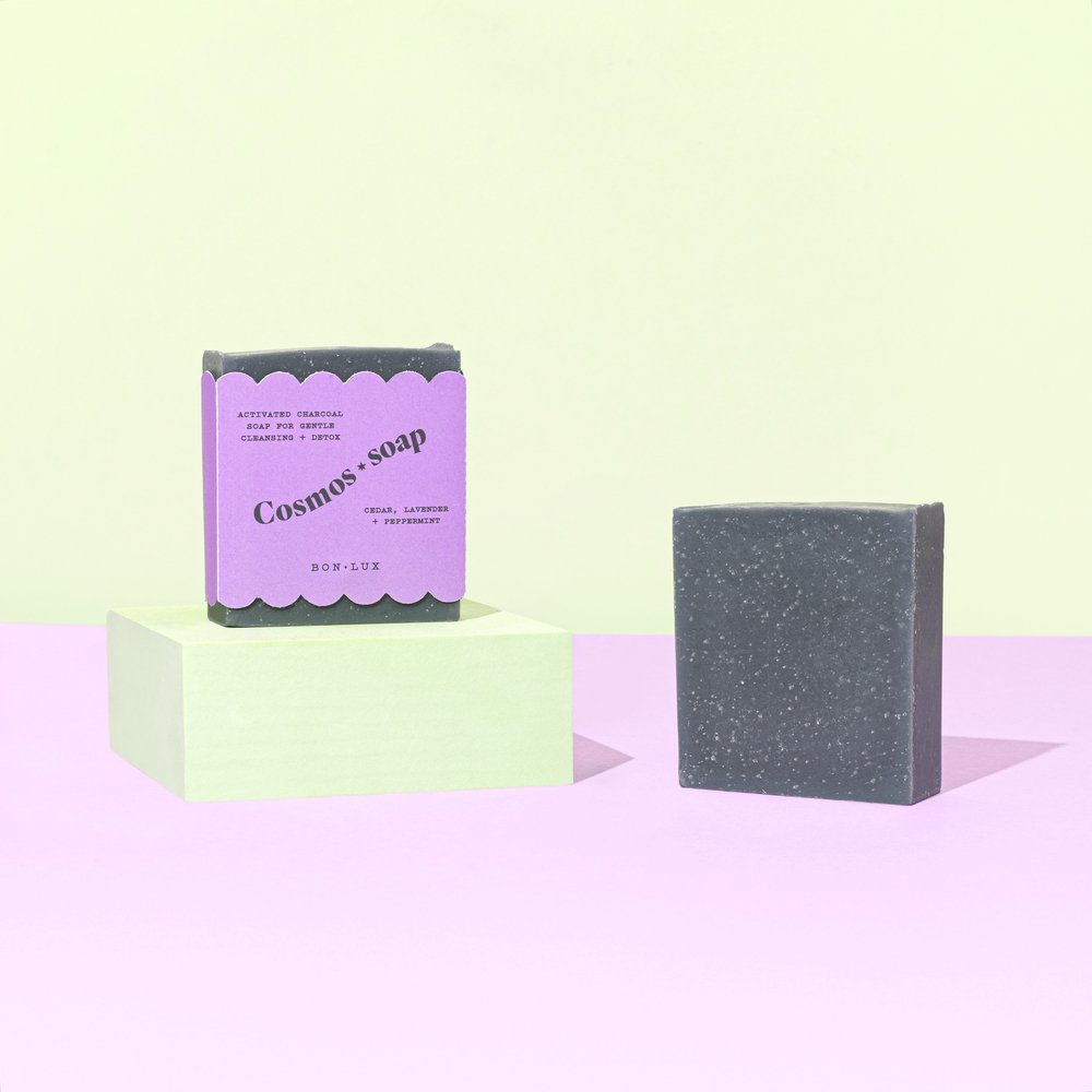 BON LUX - Cosmos activated charcoal soap Bar soap Bon lux   