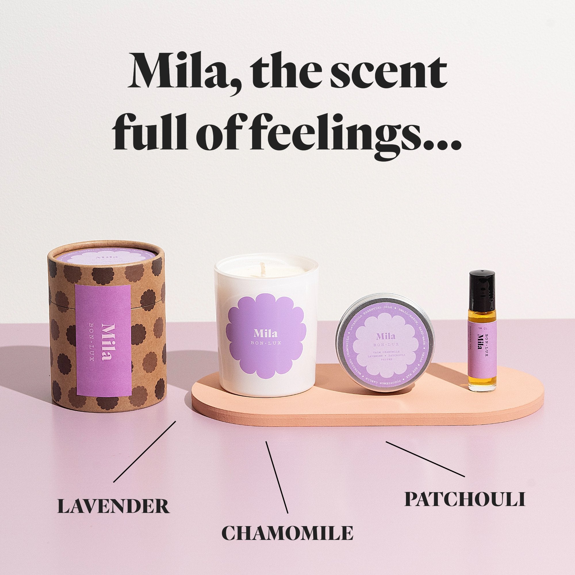 BON LUX Mila Scented Travel Tin Candle