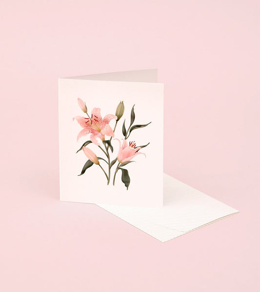 Botanical Scented Card | Oriental Lily - Preston Apothecary