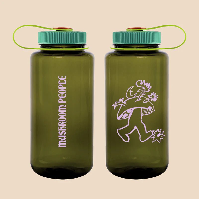 BROCCOLI MAGAZINE Mushroom People Recycled Nalgene Water Bottle water bottle Broccoli   