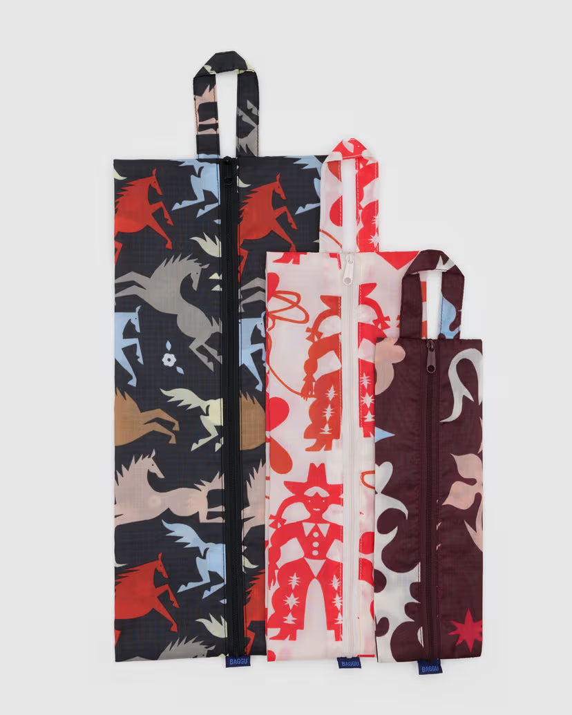 BAGGU - 3D Zip Set - Western Cut-Outs