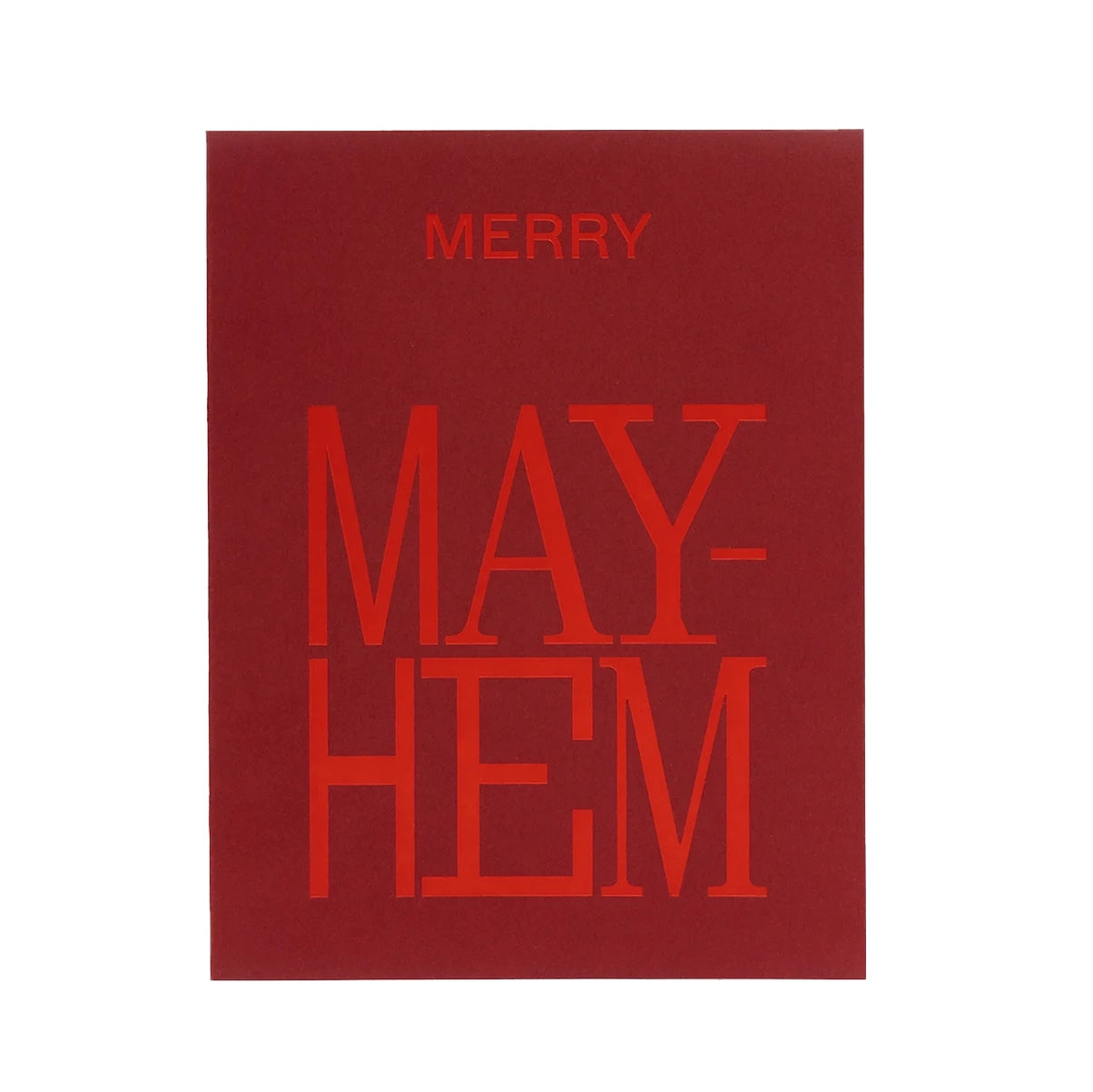 Short Talk Greeting Card | Merry MAYHEM