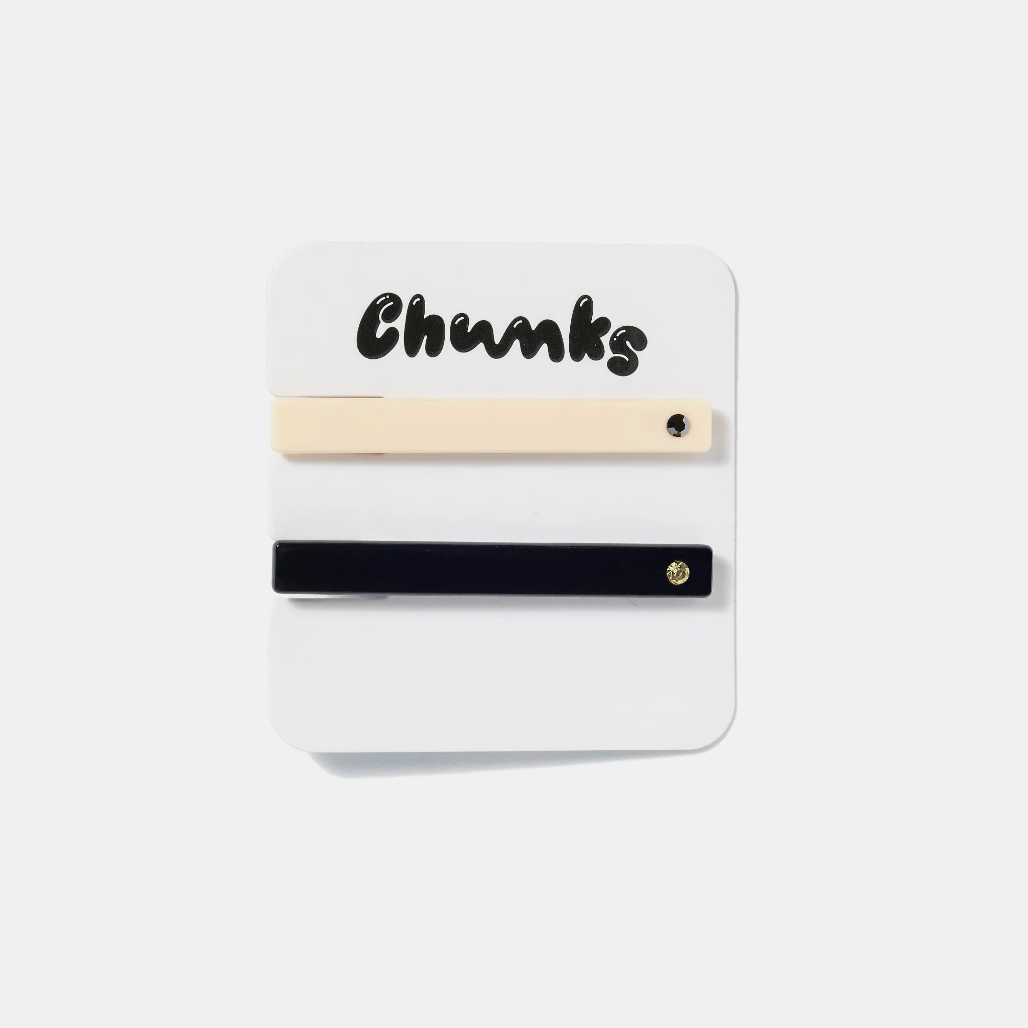 CHUNKS Allie Clips in Cream & Black