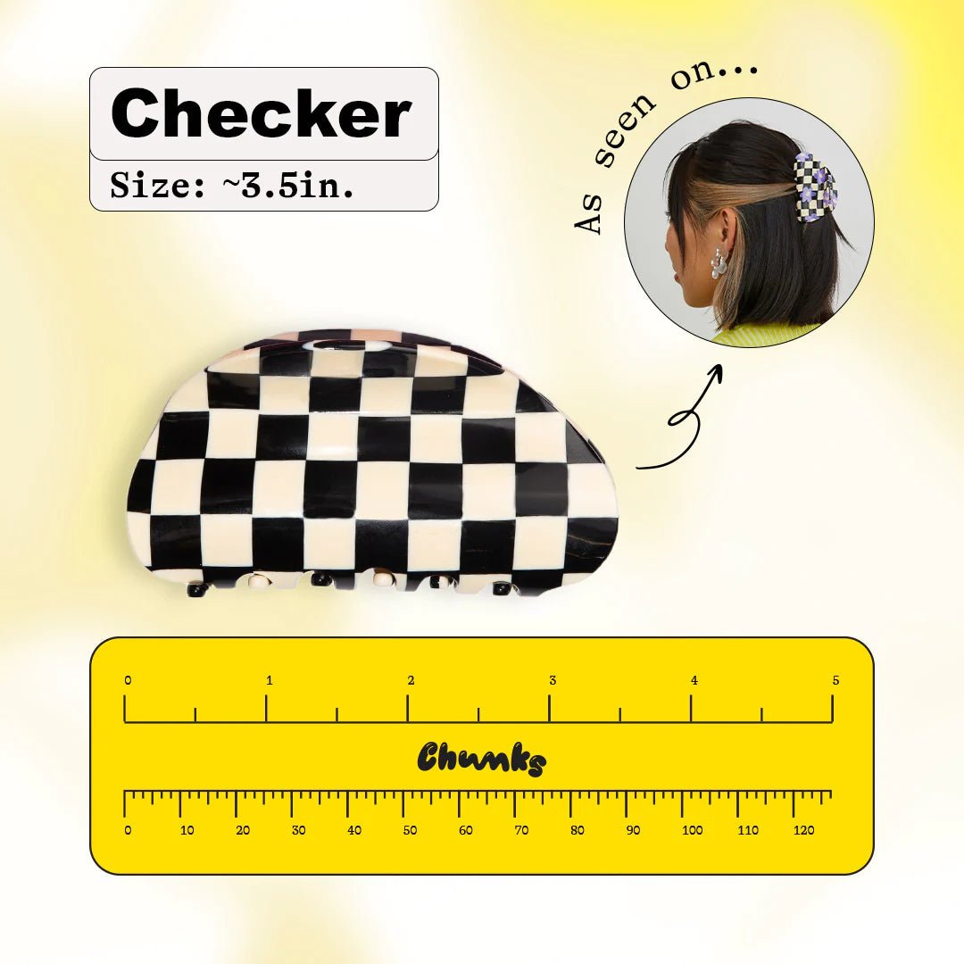 CHUNKS Checker Claw in Clear