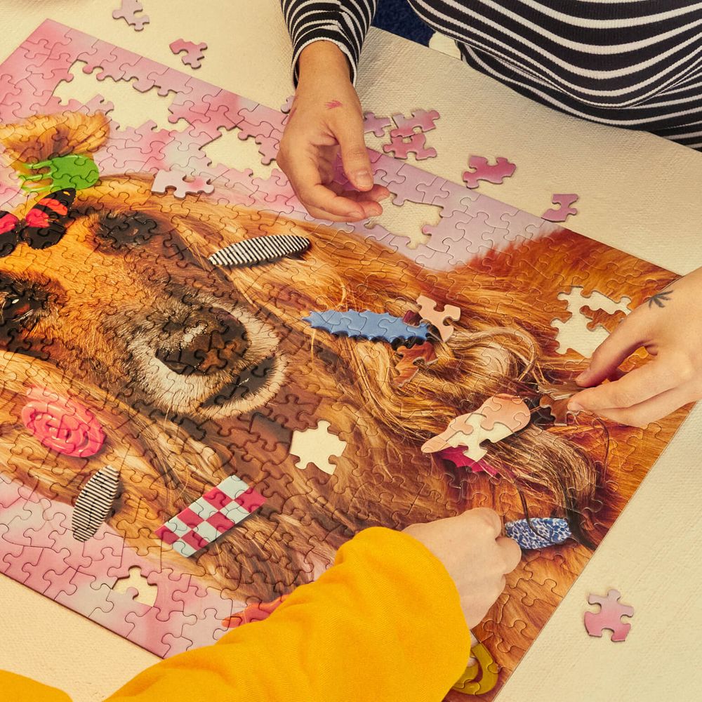 CHUNKS "Love is in the Hair" Puzzle +double sided fold-poster