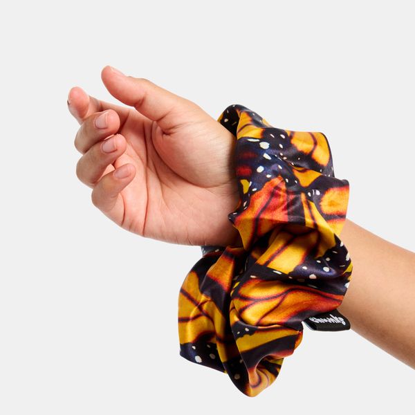 CHUNKS Silk Scrunchie in Large Monarch scrunchie CHUNKS   