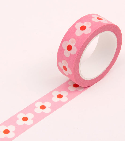 CLAP CLAP Pink Retro Washi Tape 15mm - Preston Apothecary