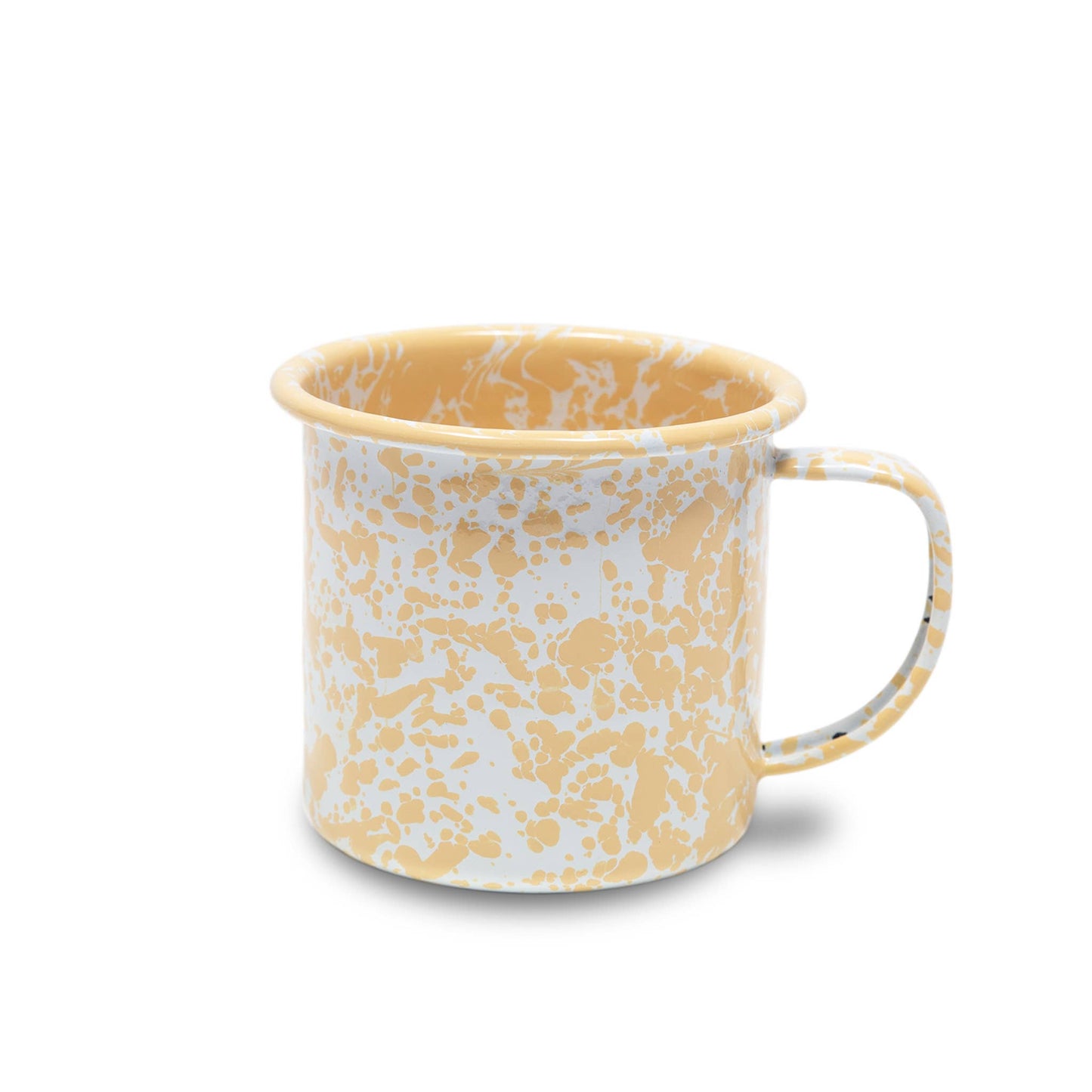 Crow Canyon Home - Splatter Enamelware 12 oz Mug | Yellow Splatter  Crow Canyon Home   