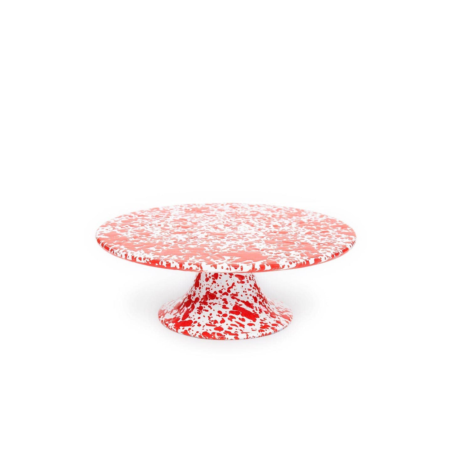Crow Canyon Home - Splatter Enamelware Cake Stand | Red Splatter - Preston Apothecary
