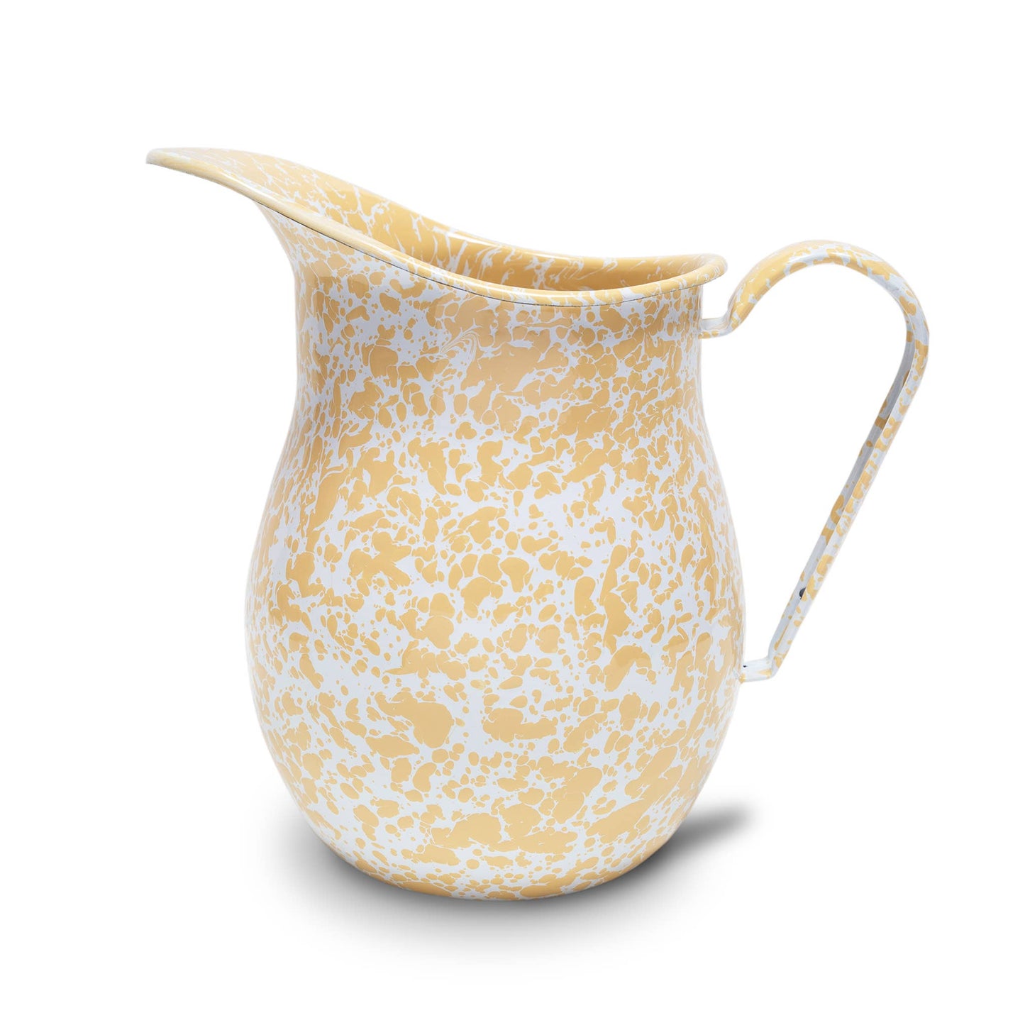 Crow Canyon Home - Splatter Enamelware Large Pitcher | Yellow Splatter  Crow Canyon Home   