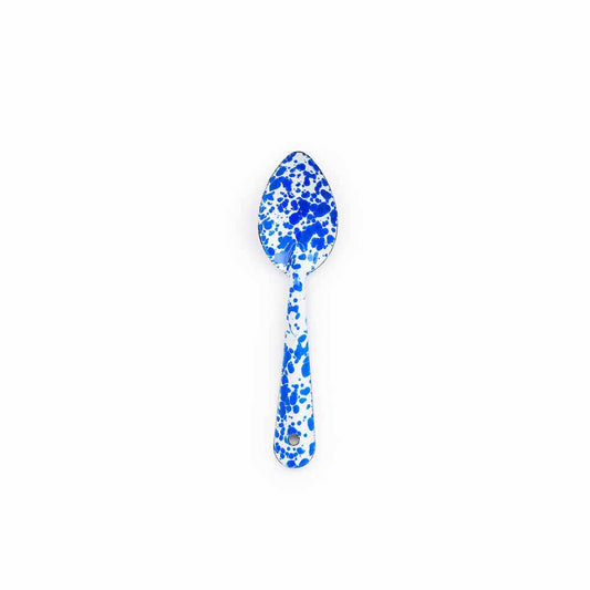 Crow Canyon Home - Splatter Enamelware Medium Spoon | Blue Splatter - Preston Apothecary
