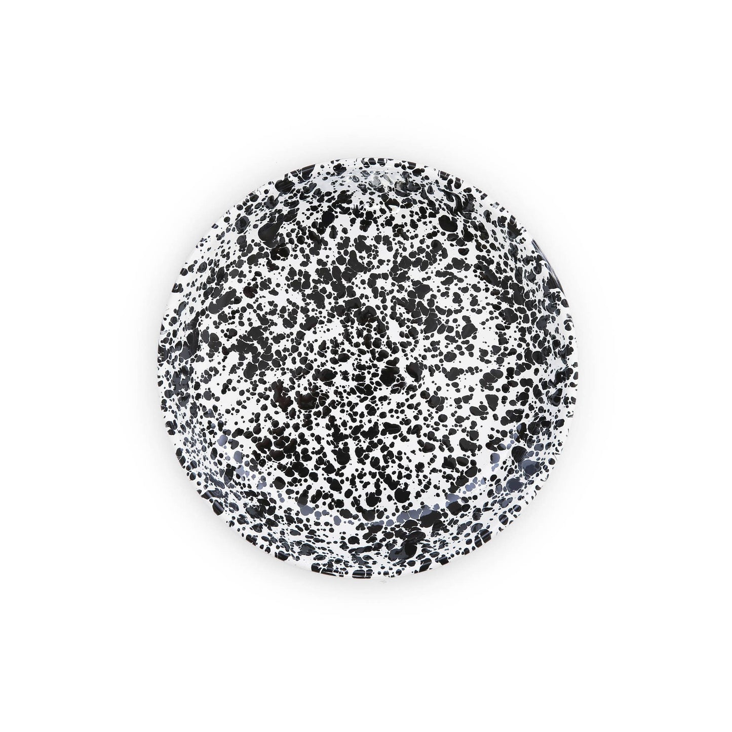 Crow Canyon Home - Splatter Enamelware Pasta Plate | Black Splatter - Preston Apothecary