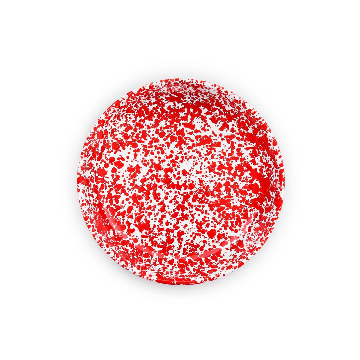 Crow Canyon Home - Splatter Enamelware Pasta Plate | Red Splatter - Preston Apothecary