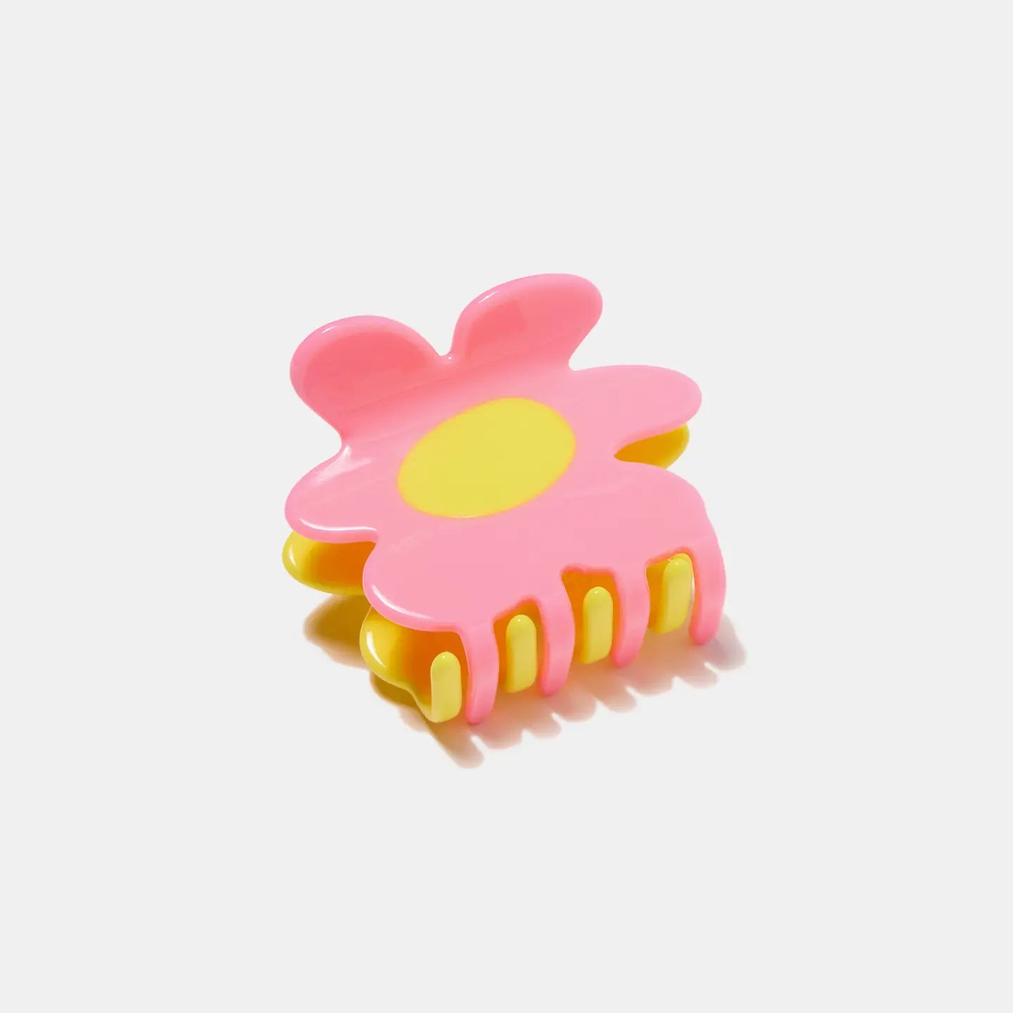 CHUNKS- Flower Claw in Yellow + Pink