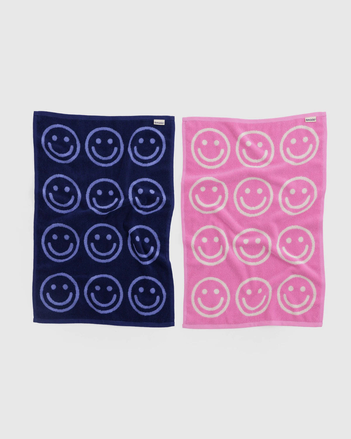 BAGGU - Hand Towel Set of 2 - Happy Pink Blue