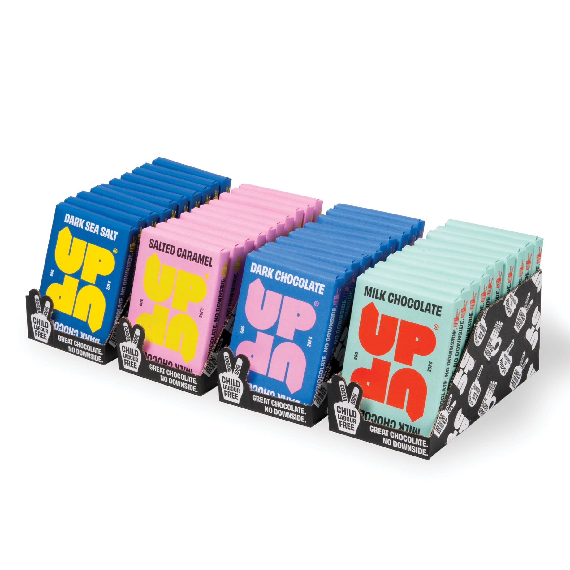 UP-UP CHOCOLATE - Sea Salt Dark Chocolate Bar 60g